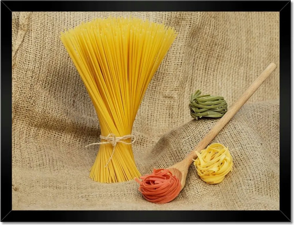 Poszterek keretben 40x30 Színes vegán tészta