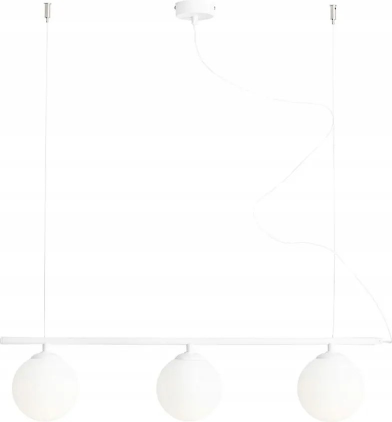 Asztalra, szigetre akasztható mennyezeti lámpa étkezőbe, konyhába Beryl Glass 3