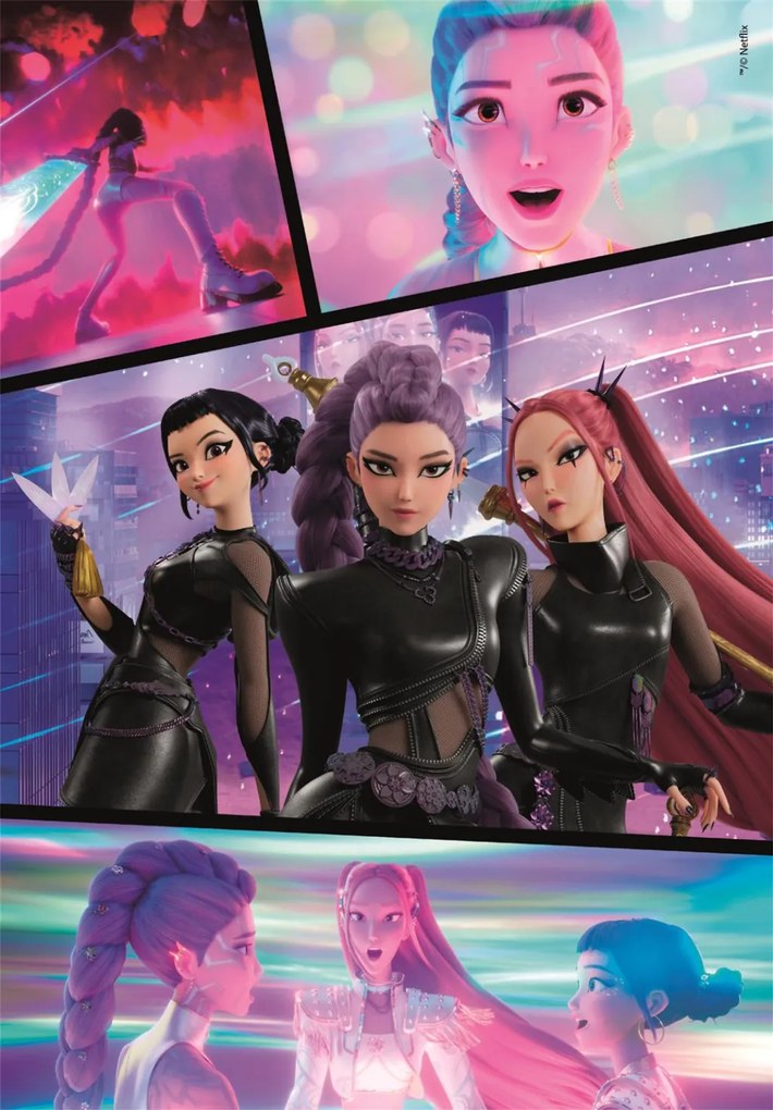 K-pop Démonvadászok Take Down 300 db-os puzzle Clementoni