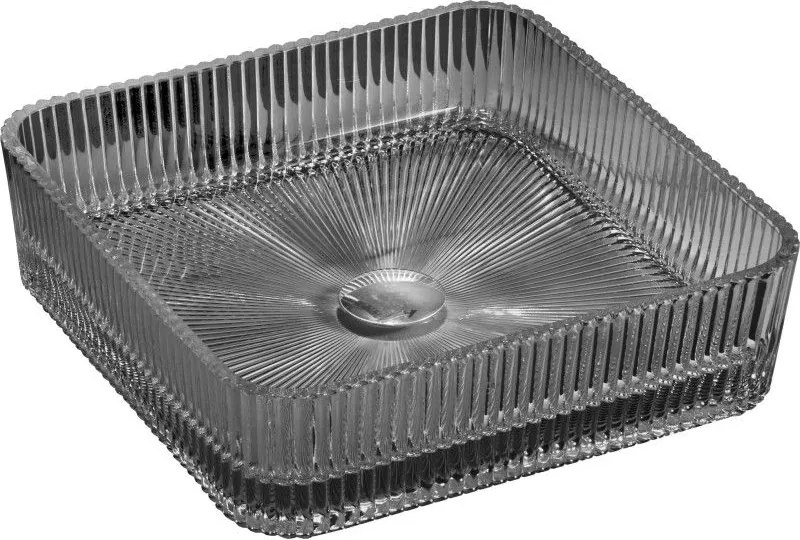 Mexen Nira üveg mosdótál 39 x 39 cm, fekete - 24203970