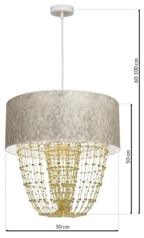 Csillár zsinóron ALMERIA 1xE27/60W/230V