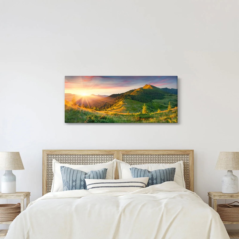 Kép - Nyári táj (120x50 cm)