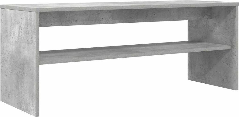 vidaXL TV szekrény Beton Szürke 100 x 35 x 40 cm Faanyag