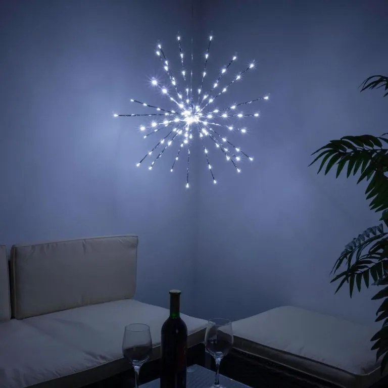 NEXOS Karácsonyi világítás csillag 120 LED hideg fehér
