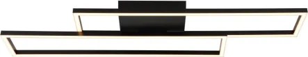Globo 67363-30 Mennyezeti lámpa, matt fekete műanyag, fehér műanyag, mozgatható, HxSzxM: 800x220x56mm, tartozék: LED 30W 230V, 3650lm forrás, 1700lm kimenet, 3000K