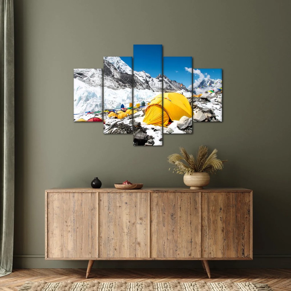 Kép - Kemping a hegyekben (150x105 cm)