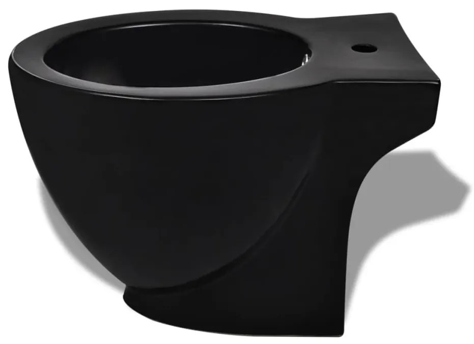 Fekete kerámia WC és bidé szett