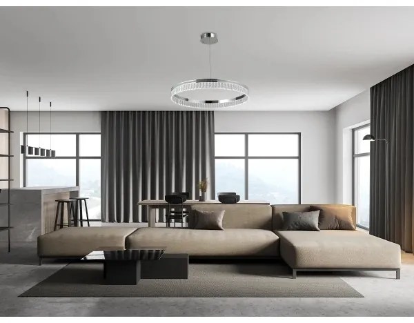 LED dimmelhető kábelre függesztett kristálycsillár THALIA LED/55W/230V 3000-6000K + távirányító