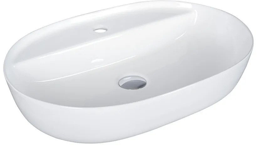 EROS ROCK 5 - PULTRA ültethető - Top Counter - porcelán mosdó - 60 x 40 cm