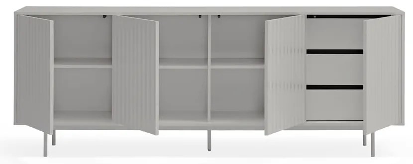 Szürke alacsony komód 211x80 cm Sierra – Teulat