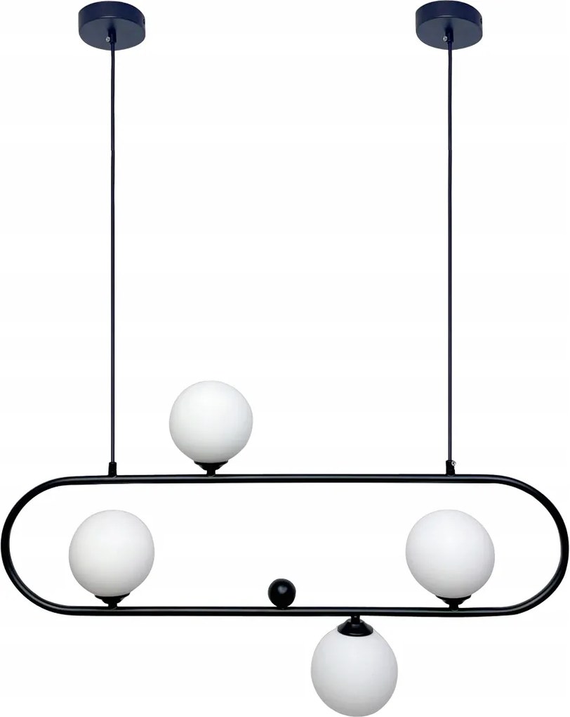 Függőlámpa Mennyezeti Csillár Gömbök Modern fekete Led 4*G9