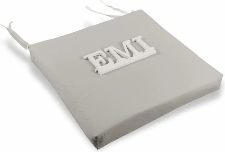 EMI világosszürke székpárna 40x40 cm