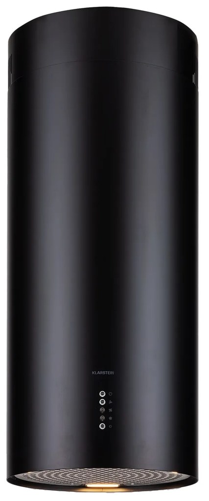 Klarstein Bolea, sziget páraelszívó, Ø 38 cm, recirkulációs/elszívás üzemmód, 600 m³/ó, LED, aktívszén szűrőkkel