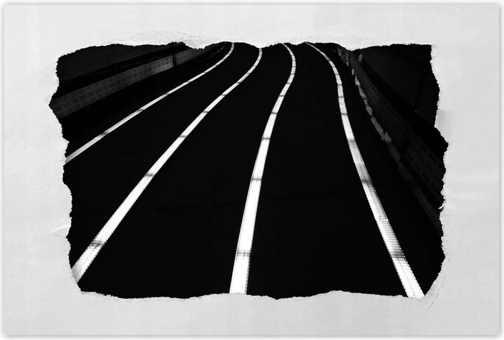 Poszterek 90x60 Csíkos út Éjszaka