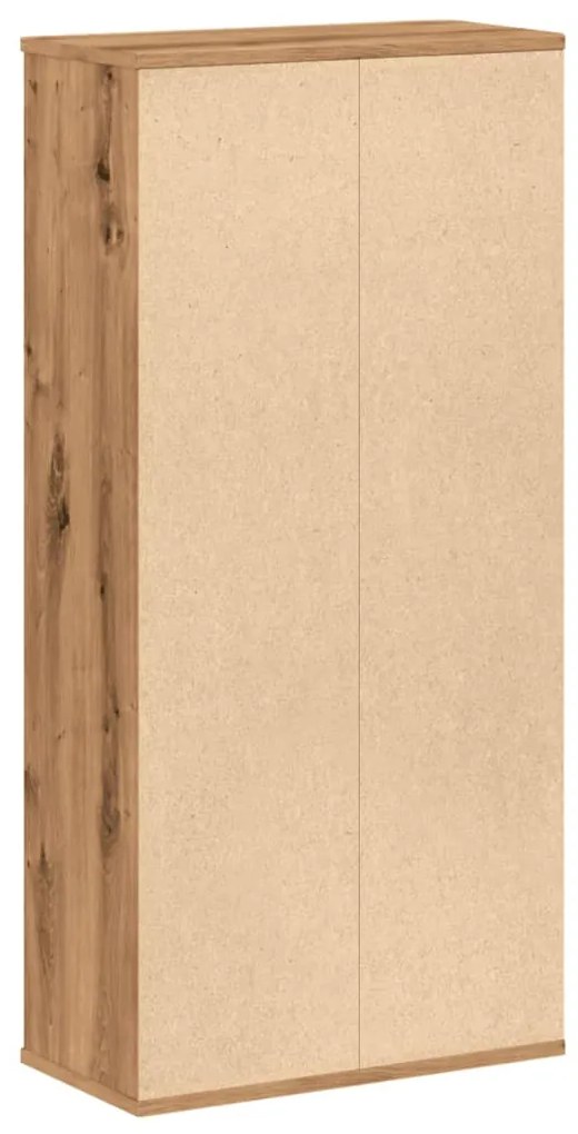 kézműves tölgy szerelt fa könyvespolc 50 x 25 x 105 cm