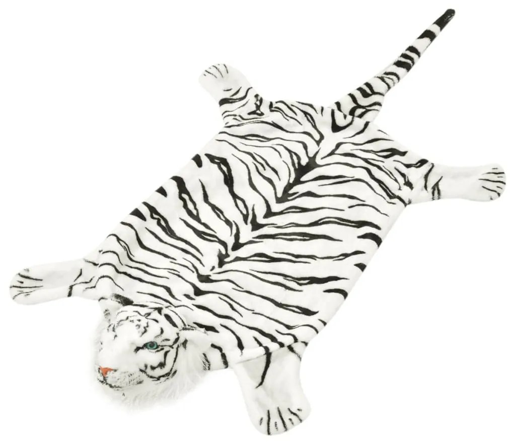 fehér plüss tigris szőnyeg 144 cm