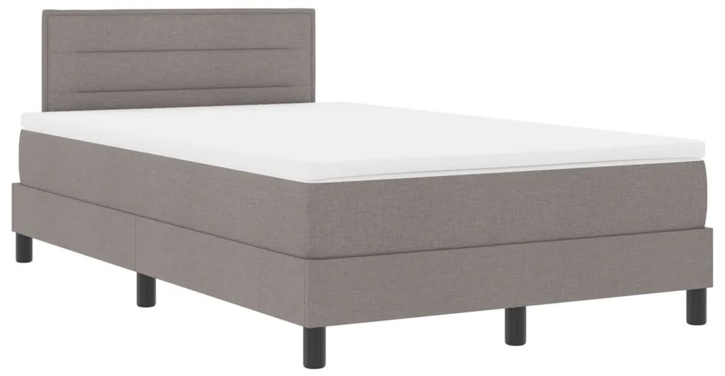 Boxspring ágy matraccal Taupe 120x190 cm szövet