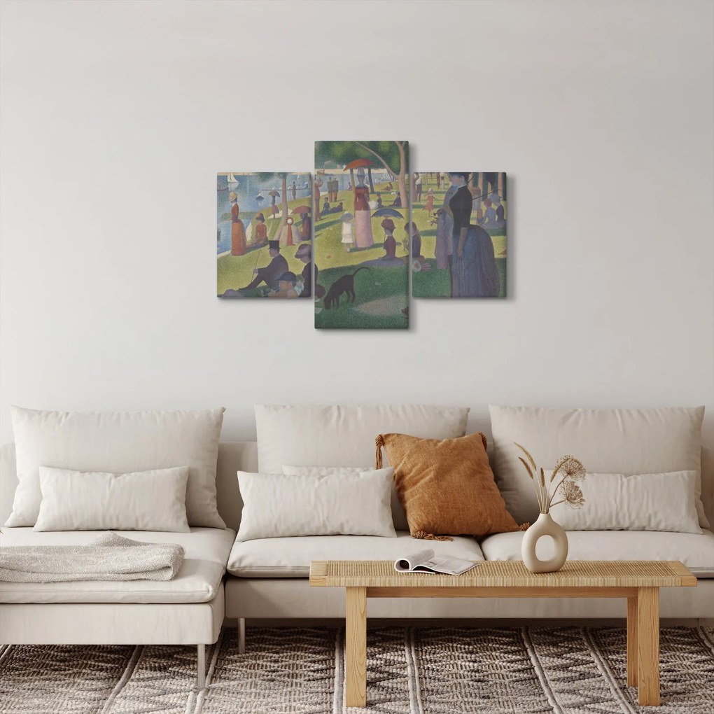 Kép - Georges Seurat, A Sunday on La Grande Jatte, reprodukciók (90x60 cm)