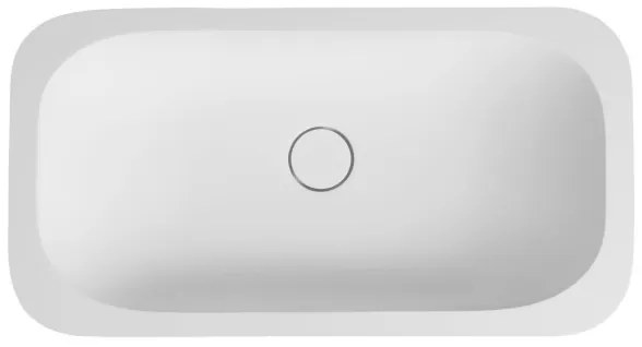 Sapho - Süllyesztett mosdó ROCKSTONE 67x35,5 cm matt fehér