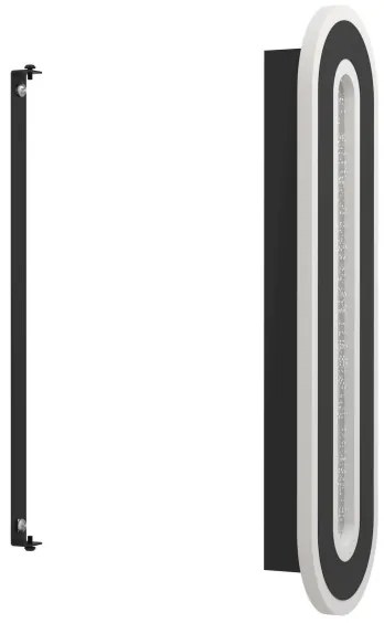 Eglo 901242 - LED fali lámpa MACCHIONI LED/12W/230V 4000K fekete