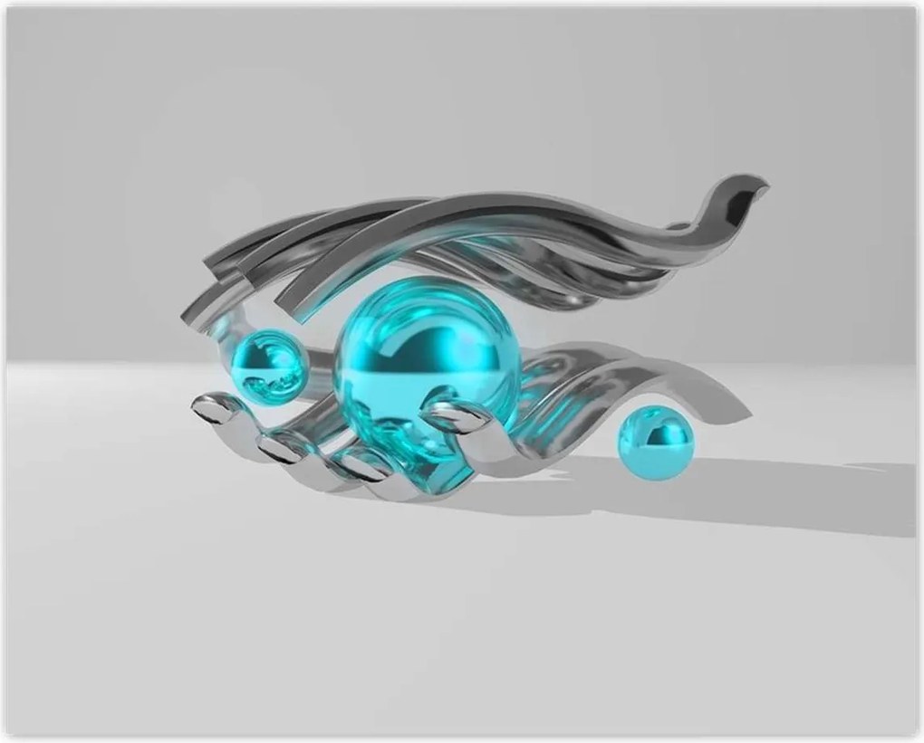 Poszterek 50x40 Kék golyók