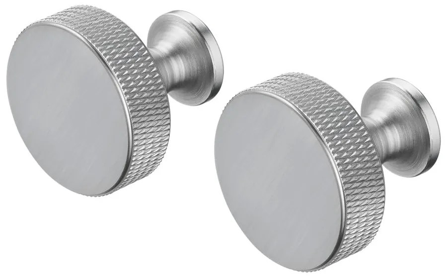 Matt ezüstszínű fali fém akasztó szett 2 db-os Rof – Blomus