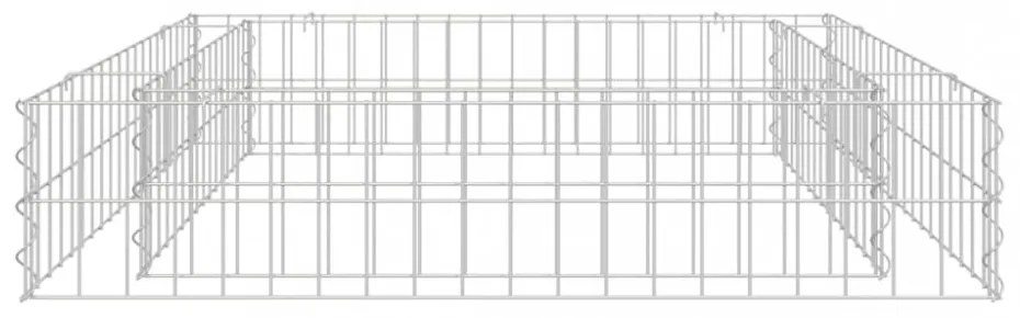 horganyzott acél gabion magaságyás 100 x 100 x 20 cm