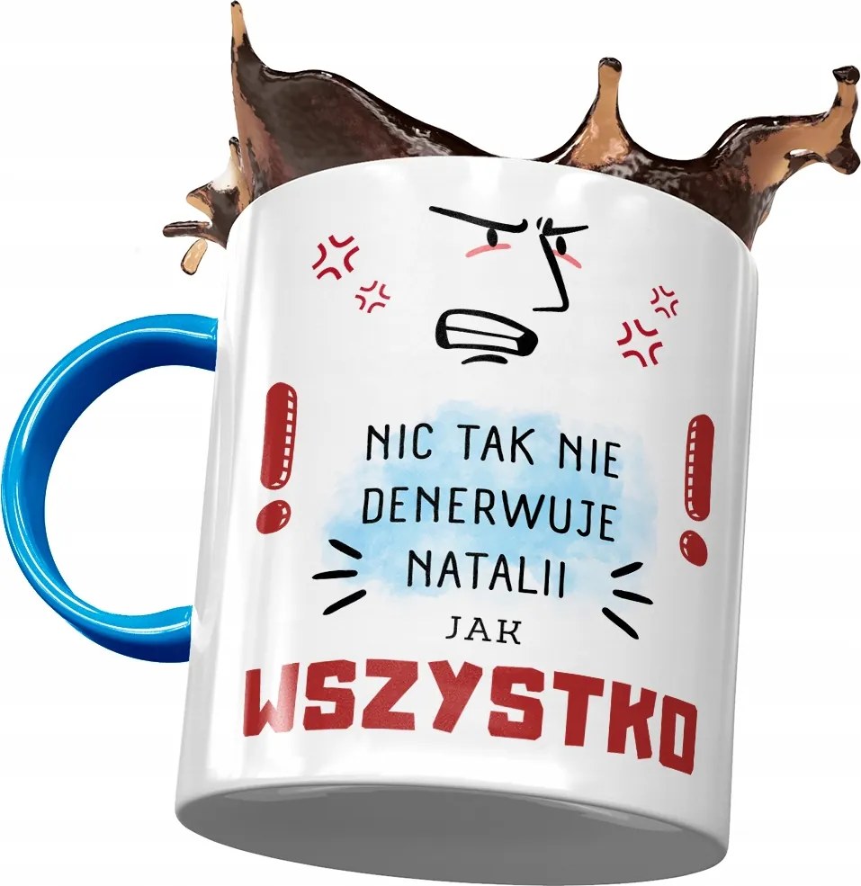 Kék Bögre Natalia Feleség Barátnő Nyomtatott Fotóval