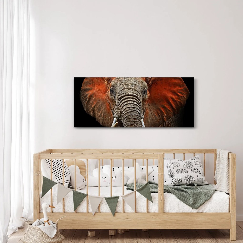 Kép - Elefántok Tsavóval (120x50 cm)
