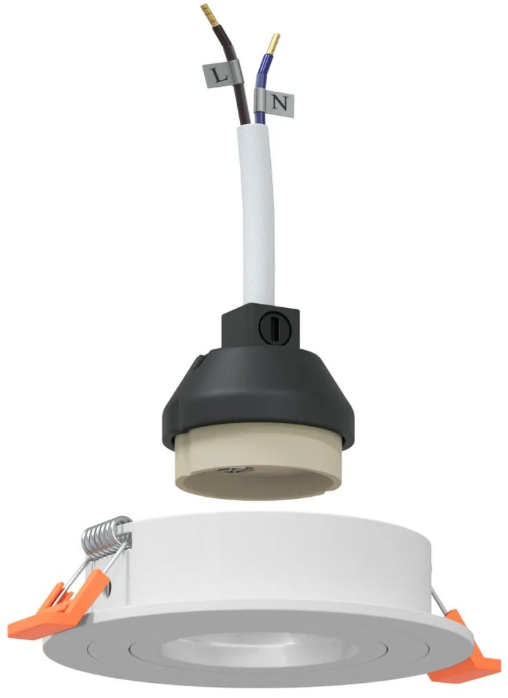 Recessed Spotlights 6 db Kerek GU10 Fehér Ø91 mm
