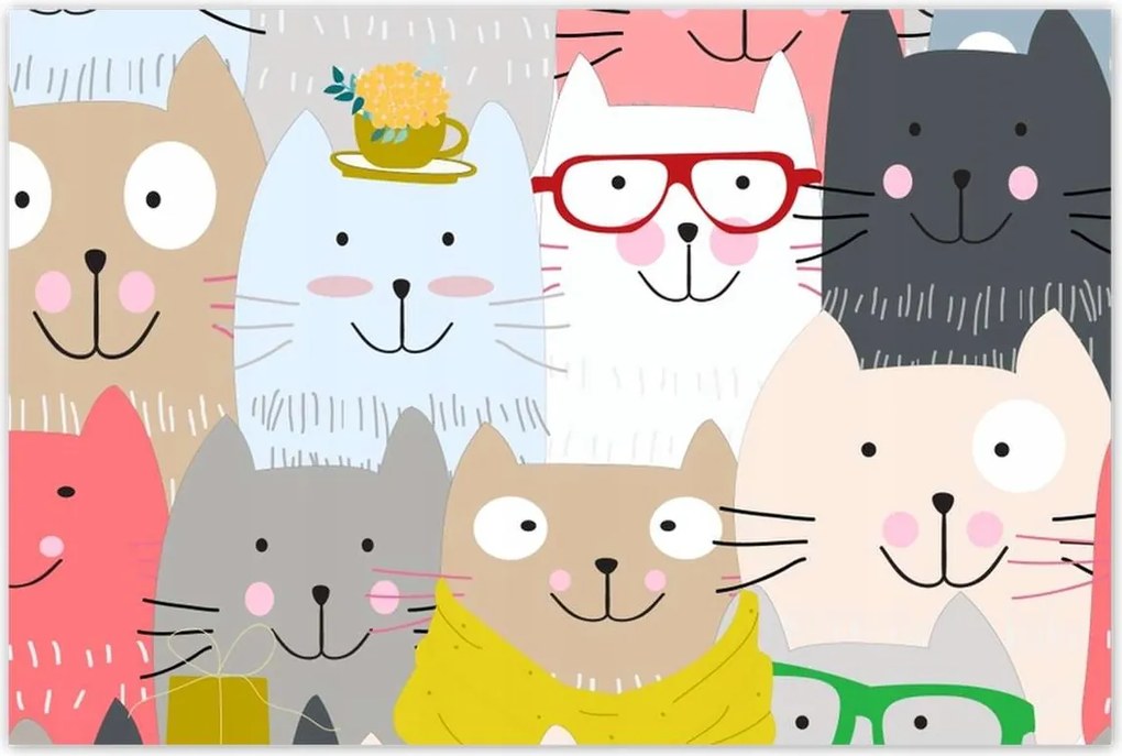 Poszterek 120x80 Cica Cicák