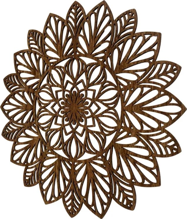 Fából készült mandala a falon | LÓTUSZ