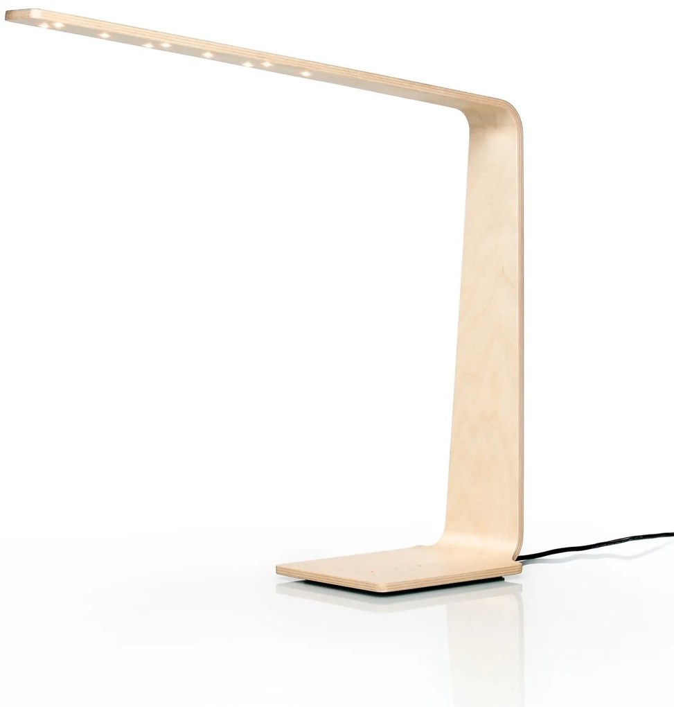 Asztali lámpa LED4, többféle változat - TUNTO Modell: natúr dió, fehér színű