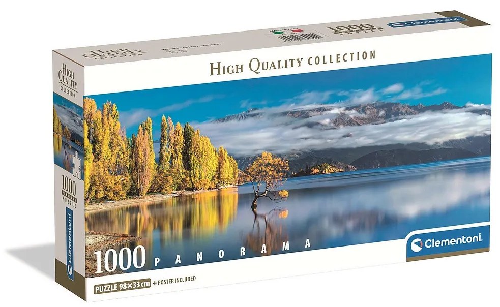 Új-Zéland Wānaka 1000 db-os panorama Compact puzzle Clementoni