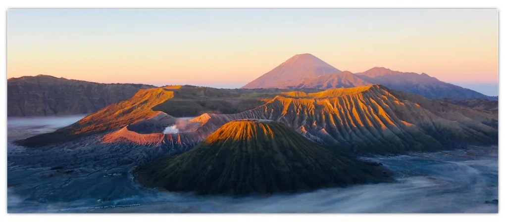 Kép a Bromo-hegyről Indonéziában (120x50 cm)