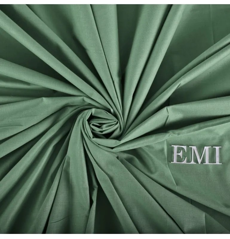 EMI sötétzöld klasszikus lepedő, Fix lepedő 140x220