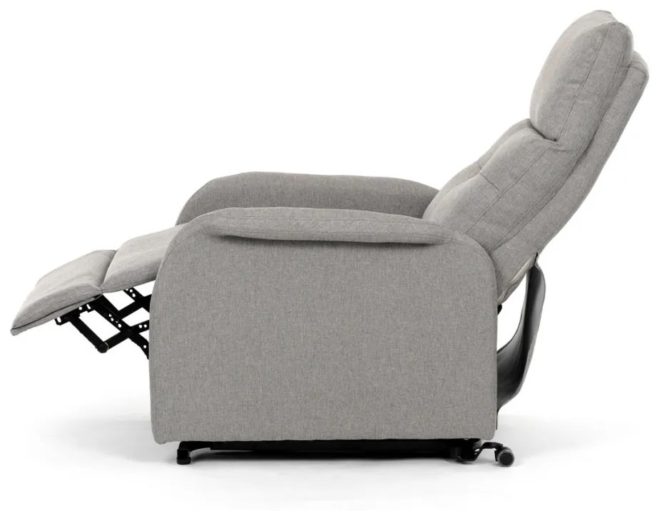 Fotoliu TV și Relax Controlat electric În culoare gri-crem