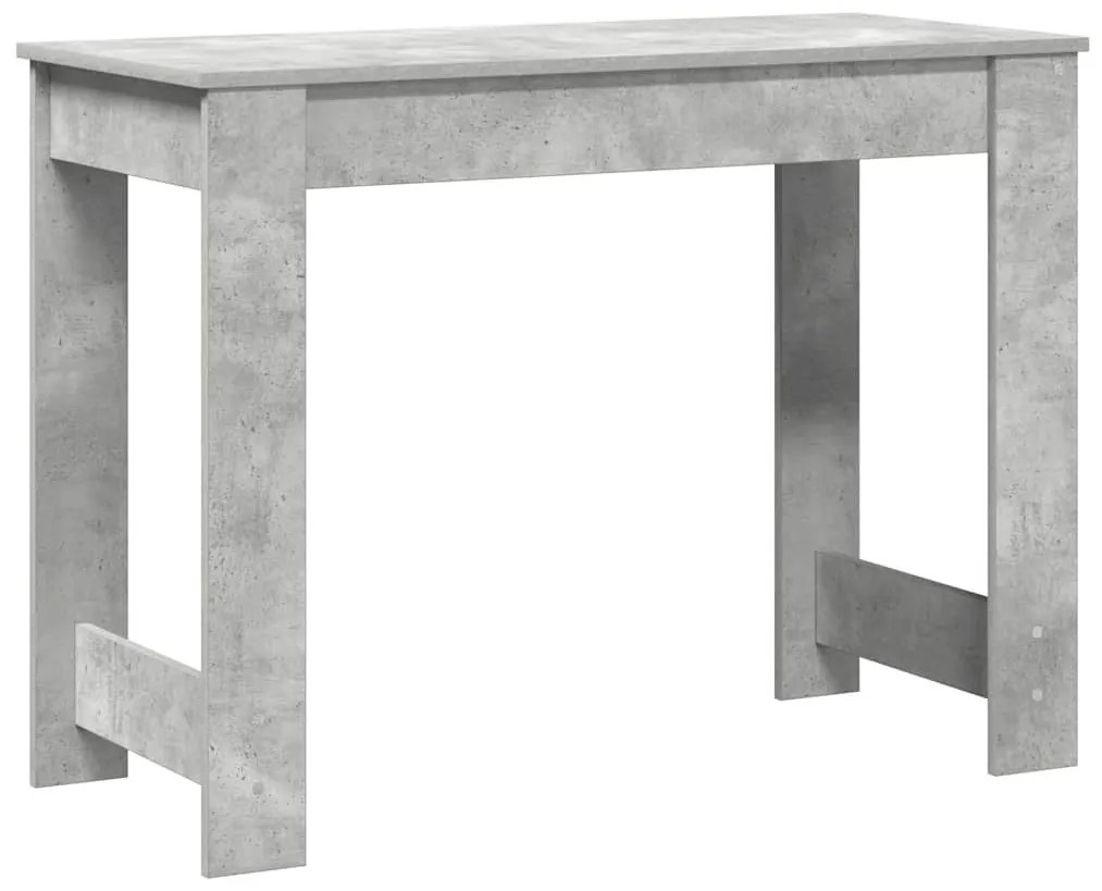 betonszürke forgácslap íróasztal 100x45x75 cm