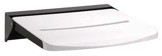 Zuhanyülőke 46,2x12 cm fekete/fehér