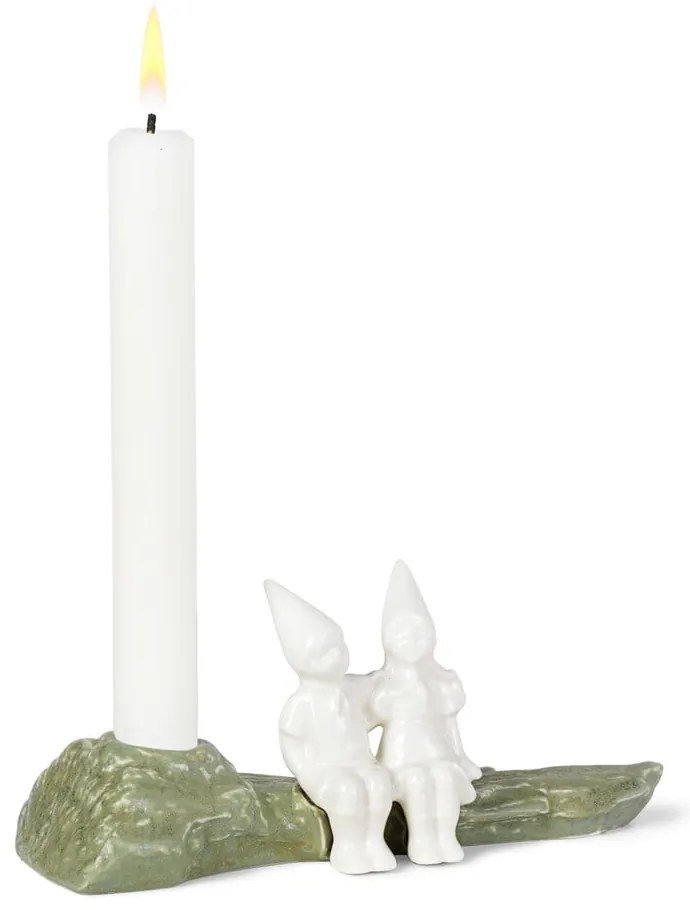 Christmas Tales karácsonyi agyagkerámia gyertyatartó, hosszúság 19 cm - Kähler Design