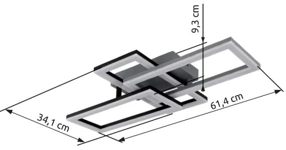 Globo 67328-24O - LED Mennyezeti lámpa SAPENA LED/24W/230V