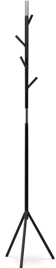 Modern Állófogas, magasság 179 cm, fém szerkezet, matt fekete lakk, teherbírás 6 kg