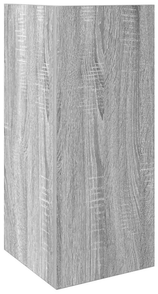 2 db szürke sonoma színű kisasztal polccal 25,5 x 27 x 60 cm