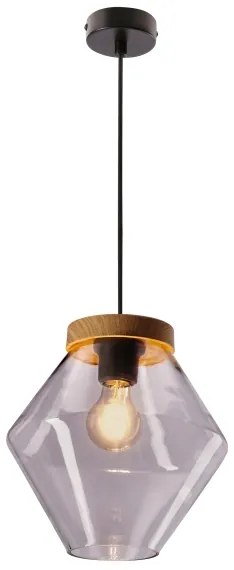 BRELS kábeles függőlámpa 1xE27/40W/230V, átlátszó