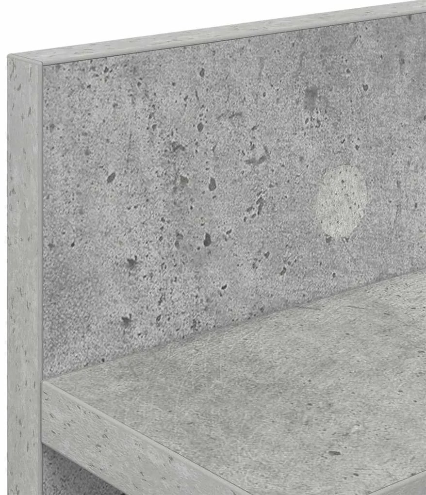 Fali Kabáthorog Beton szürke 100 x 10.5 x 18 cm Faanyag