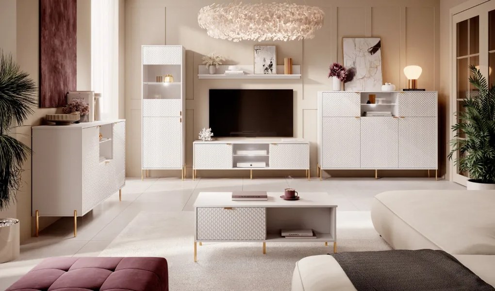 DIAMOND DI04 WITRYNA 2D BIAŁ/BIAŁ POŁ 3D LED B B5W