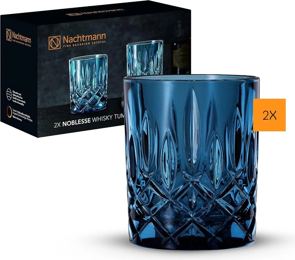 Elegáns Whiskys Pohár Szett Vintage Színben 295 ML