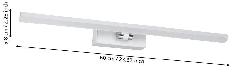 Ezüstszínű LED fali lámpa VERDELLO – EGLO