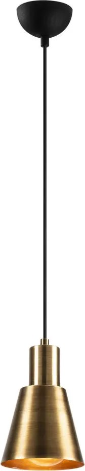 Kem 6361 arany-fekete fém függőlámpa, Ø14 cm