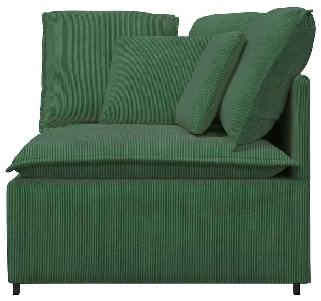 dzsungel zöld moduláris kanapé sarokmodul párnákkal 100 cm